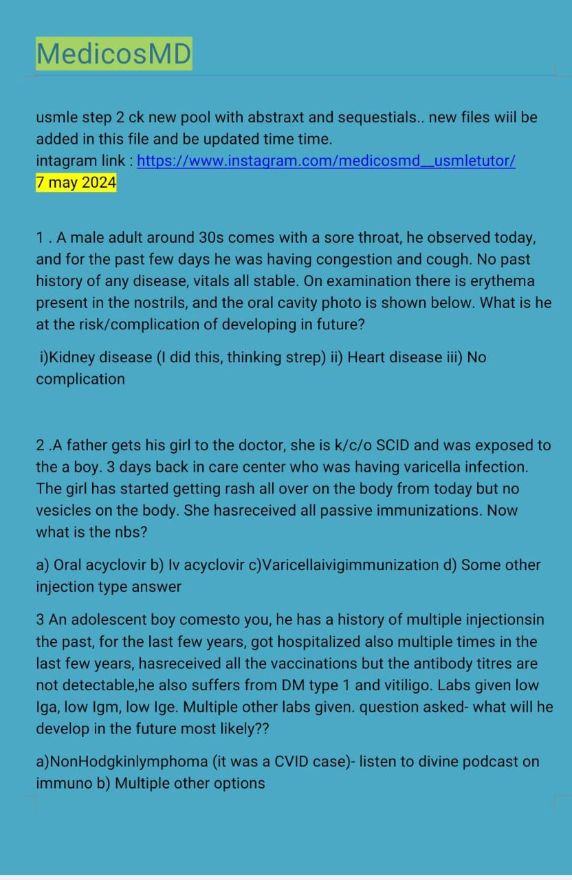 USMLE Step 2 CK Recalls 2024-2025: Master the Clinical Knowledge Exam